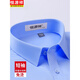 Hengyuanxiang Camisa de manga corta Cotton Pure Cotton DP Ready Tear Business Professional Wear Formal Camiseta Azul Fina Manga 9926 Blue claro 38 165/84A