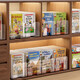 Huluoluo children's picture book storage rack transparent Oxford tree raz graded reading books shelf simple book stand on table [1 pack/integrated] 4 grid storage rack DF-1477