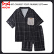 Catman (Miiow) Herren-Pyjamas Sommereis Seiden Kurzarm Zwei-teiliger dünne Sommer-Strickjacken Heimkleidung 2025 New YZL-WRQS13077 L [Vorgeschlagen 100-130jin [Jin gleich 0,5 kg]]]