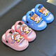 Children's slippers for boys and girls in summer non-slip soft bottom home indoor slippers cartoon baby slippers infant blue 30.5-30-31 size