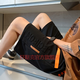 Xuan Tark Shorts Men's Summer Trend Brand Letter Embossed Five-Pin Casual Pants Youth Sports Medium Pants Student Summer Shorts 7029 Apricot Color L (Suggested Weight 110-120Jin [Jin equals 0.5 kg])