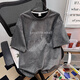 Woodpecker American Suede kurzärmelige Männer 2025 Sommer High Street Trendy Marke Nischen T-Shirt Retro vielseitiges Paar T-Shirt-Hellgrün-C694 M 70-90jin [Jin ist 0,5 kg]