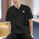 耐克（NIKE）polo衫T恤夏款男透气跑步训练健身骑行纯色立领衬衫短袖 FN3895-100  S 100-120斤