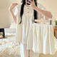 S.SOFEA Summer New Sweet Cartoon Women's Pajama с тремя частями для домашней одежды на открытом воздухе HS SW761# 170 M