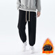 Gtyuwvg400g Super Soft plus Samtsporthosen für Männer 2024 Herbst- und Winter-Gelegenheits-Sporthosen für Männer Hongkong im Stil von 683 Light Grey Plus Velvet L.