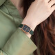 Emporio armani montre la petite plaque carrée de la file carrée verte quartz watch anniversaire 520 Gift de la Saint-Valentin à la mode