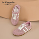 
La Chapelle women's shoes 25 years new women's shoes mesh breathable board shoes casual versatile women's shoes training shoes not smelly feet lightweight women's shoes pink XXE6628-2 36