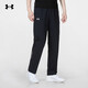 Under Armour men's pants summer new style running training woven breathable sports trousers Black 001 XL