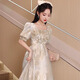 
Yinlan Color Evening Dress for Women 2025 New Small Birthday Banquet Engagement Dress Light Luxury Niche Vocal Art Exam Host Model 1 Picture Color M