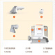 Yili fabric cleaning machine carpet cleaning artifact sofa vacuum cleaner whole house cleaning mattress blanket curtain spray extraction multi-functional household all-in-one machine housekeeping household appliances 6336 YLW6336 fabric cleaning machine