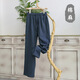 Donkey Fox 2025 Sommer Neue Baumwolle und Leinen-Freizeithosen für Männer große Hosen Lose Leinen mit weit ligem Hose chinesische Hosen im chinesischen Hosen grau 2xl empfohlen 130-140jin [Jin gleich 0,5 kg]