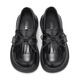 Saturday (St&Sat) Children's Shoes Girls Princess Shoes 2025 Spring and Summer New Little Girls Black Soft Sole Leather Shoes Tassel Children's Shoes Classic Black 37 Inner Length Approximately 23.3cm
