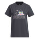 阿迪达斯（adidas）短袖T恤女装夏季新款印花Logo运动服卡通熊猫图案休闲圆领衫 IP3937深灰 S