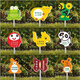 Cartoon green signboard care for small lawn prompts customized flower and grass slogans instructions outdoor garden tree warnings A-13 50x70cm
