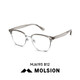 陌森【新品】眼镜男款眉毛框斯文镜架大框光学镜片可配度数618 MJ6193B70 陌森1.60变色镜片(建议600度以内