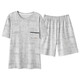 
Modal pure cotton pajamas men's 2025 summer new style teen short-sleeved shorts summer casual home clothing set Q13807 L