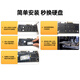 El excelente escritorio de tarjeta de red PCI-E Gigabit para la computadora DP PCE Caso de host de red con cable incorporado Tarjeta de expansión independiente RJ45 Panel de adaptador de expansión del juego en línea NVME+NGFF Dual Disco 丨 32GBPS