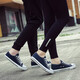 Chaussures en toile à couple pastoral européen pour hommes 2025 Été Nouveaux chaussures de sport décontractées pour hommes à la mode et polyvalente (PJ) 6621 Blue 43