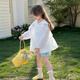 Tutu Baby Elephant Girl's Thin New Lace Lace Hooded Jacket Children's Sun Clothes White 140 Height About 140cm