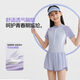 
Keep children's swimsuit girls swimsuit one-piece small medium and big girls double-layer swimming trunk suit 720 light purple 170