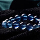 SIZAN Aquamarine Bracelet Ice Seed Wealth Transfer Temperament Sweet and Elegant Aquamarine Bracelet Unpopular Men Aquamarine 12mm