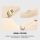 CHARLIE&KELLICharlie Kelli真皮钱包女2025新款时尚手拿长款零钱夹卡包二合一 黑色(赠送礼盒/袋)