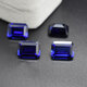 DL 1998 Fat Donglai same style tanzanite sapphire loose stone rectangular blue main stone Sri Lanka rough stone 4x6mm