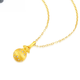 Shien Velvet Blessing Bag Necklace K Gold Pendant Velvet Craft Bag Blessing Necklace Chinese Style Gift for Girlfriend 18K Gold Velvet Blessing Bag - Chain Not Included