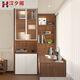 YUSEN Illustrated Style Style Balcon Bay Bay Window Computer Desk peuvent être sortis de la bibliothèque du coin de bureau Brusce-coiffure intégrée Rack de rangement 1L65 Style 12350 * 1500 * 2400 Style Light