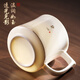 Unclumsy tea cup for men, dedicated for making tea, office personal meeting ceramic high-end water cup, meditation gold-painted office cup