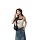 
Dan Nanwei 6625# Korean Society layered contrasting color integrated cup vest for women spring and summer comfortable slim solid color inner beautiful back top black =80-130Jin [Jin equals 0.5 kg] Universal size