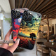 Dingding ding ding apple whone ding phone case ins style van gogh huile peinture style objectif tout compris petit style de femme frais adaptée à l'iPhone11 / 12/13/14/11