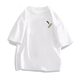 
A 21 FUNB men's short-sleeved T-shirt summer trendy brand loose casual printed half-sleeved clothes men's heavy pure cotton white [small picture on the front left side K1098 two-piece small feather S recommended 90-100Jin [Jin equals 0.5 kg]