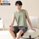 Pajamas pour hommes pour hommes Modal Coton d'été masculin 2025 Nouveau coton pur sans manches