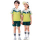 冠贸裴夏季小学生短袖校服毕业照套装儿童夏天园服 男生 897 120 107-116厘米40斤左右
