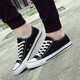 European Pastoral couple canvas shoes for men 2025 summer new low top casual sports shoes for men trendy and versatile (PJ) 6621 black 44