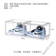 Meikejie's new acrylic fully transparent shoe box storage box AJ magnetic dust-proof and anti-oxidation high-top dormitory storage display cabinet Side-opening large acrylic magnetic suction 46-size high-top shoe six-sided fully transparent in one package (free independent shoe box