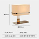 Modern light luxury desk lamp Nordic simple designer bedroom bedside lamp glass creative high-sensory living room light gray M1098 light gray style button switch