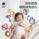 babycare infant hand rattle toys 0-1 years old newborn fun soothing teether toys teether rattle egg white