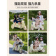 
HIMEILI children's electric motorcycle can sit on a double remote control tricycle for 1-6 years old boys and girls can drive toys. Yellow dual-wheel drive + 12V9A + soft seat + remote control