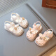 JOYNCLEON children's sandals, baby girl's soft-soled non-slip toddler shoes, children's toe-cap beach shoes, summer new baby shoes, white, 12.5 cm inner length