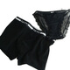 Opeodly Chinese Saint Valentin Couple sous-vêtements un mâle et une femme en dentelle sexy coton pantalon boxeur respirant 6628 couple un mâle et une femme m femelle l