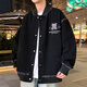 Dragon Peach Biker Veste Men's Spring 2025 American High Street Trend Brand Baseball Cold Veste Men's Men's Men's Men's Casual and Beautiful Vêtements 695 Beige M Environ 80-120 Jin [Jin équivaut à 0,5 kg] peut être porté