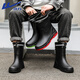 Huili Rain Boots Tube Middle Tube Chaussures imperméables sans glissement