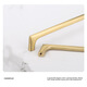 
XMSJ custom manufacturer direct sales brushed gold brass handle double hole wardrobe cabinet door drawer cabinet copper handle copper mh6624-128 hole