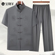 Baocai Sheep Middle-aged and Elderly Tang suit men's suit Dad suit Summer Chinese style Hanfu Grandpa Zhongshan suit Old man clothes Lay Buddhist suit