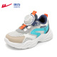 
Warrior (Warrior) children's shoes boys' sneakers summer mesh breathable campus white shoes WZ (CL)-1049 meters/blue/grey 30