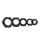 Core 10.9 high-strength GB6172 black hexagon thin nut standard flat nut M5M6M8M10M12M14M M8*1.25 tooth distance [1500]
