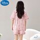 Disney Summer Ladies Kurzärärmelte Pyjamas-Set geliefert mit einem Brustpolster integriertes Baumwoll-Häuserkleidung im koreanischen Stil, kostenlos GXT1047 mit M (Empfohlen 75-95Jin [Jin entspricht 0,5 kg]))
