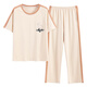 Reine Baumwoll-Kurzärmer-Pyjamas Set Summer Cottonhose Dünne Cartoon-Heimkleidung kann im Frühjahr und Herbst Y9717 m abgen